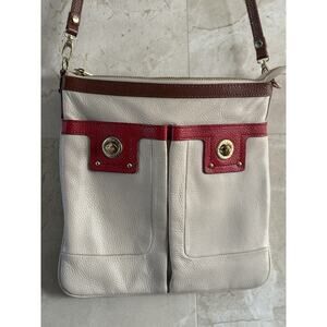 Marc Jacobs Y2K Totally Turnlock Sia Crossbody Bag - Red & Cream Leather, Travel
